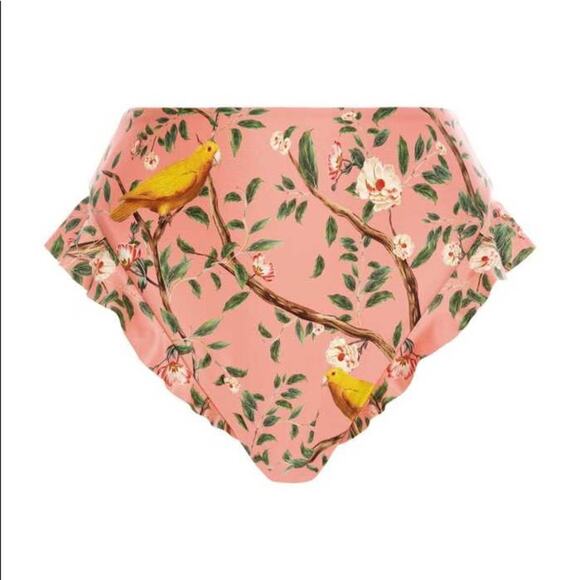 AGUA BENDITA Jengibre Ruffle High Rise Bikini Bottoms - Picture 1 of 7